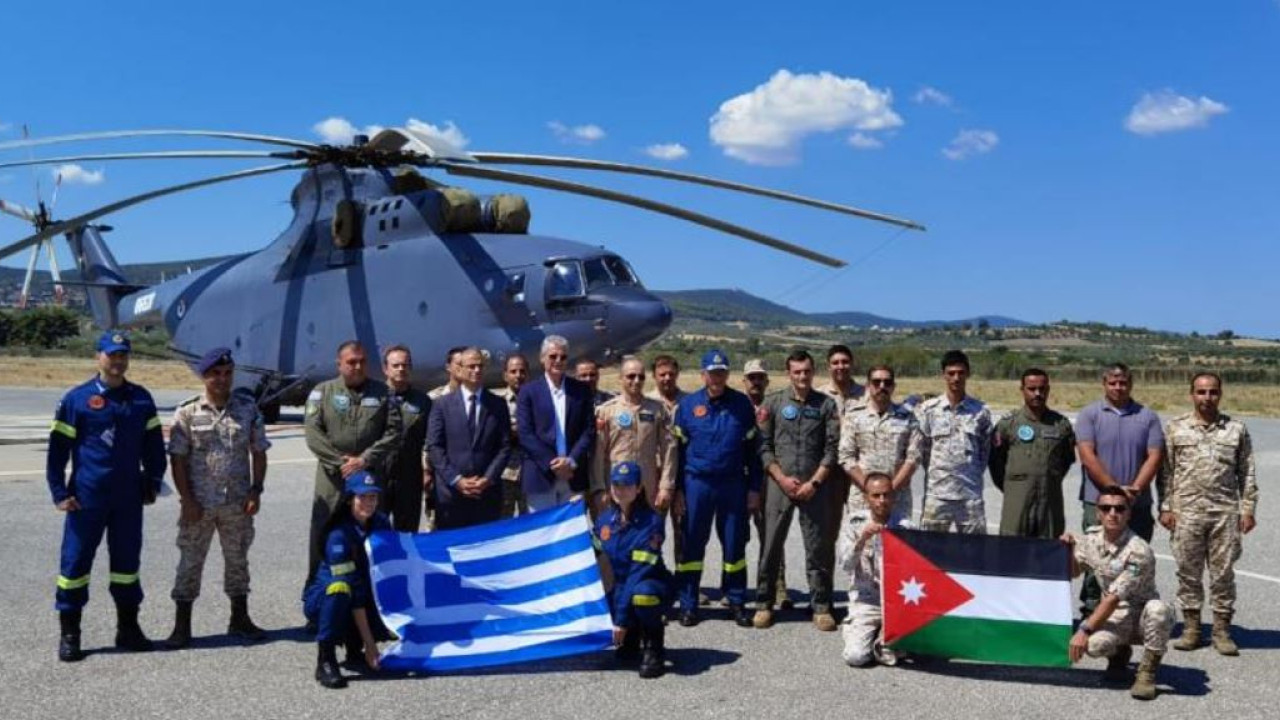 Η Ιορδανία έστειλε ένα ελικόπτερο Mi-26 στην Ελλάδα