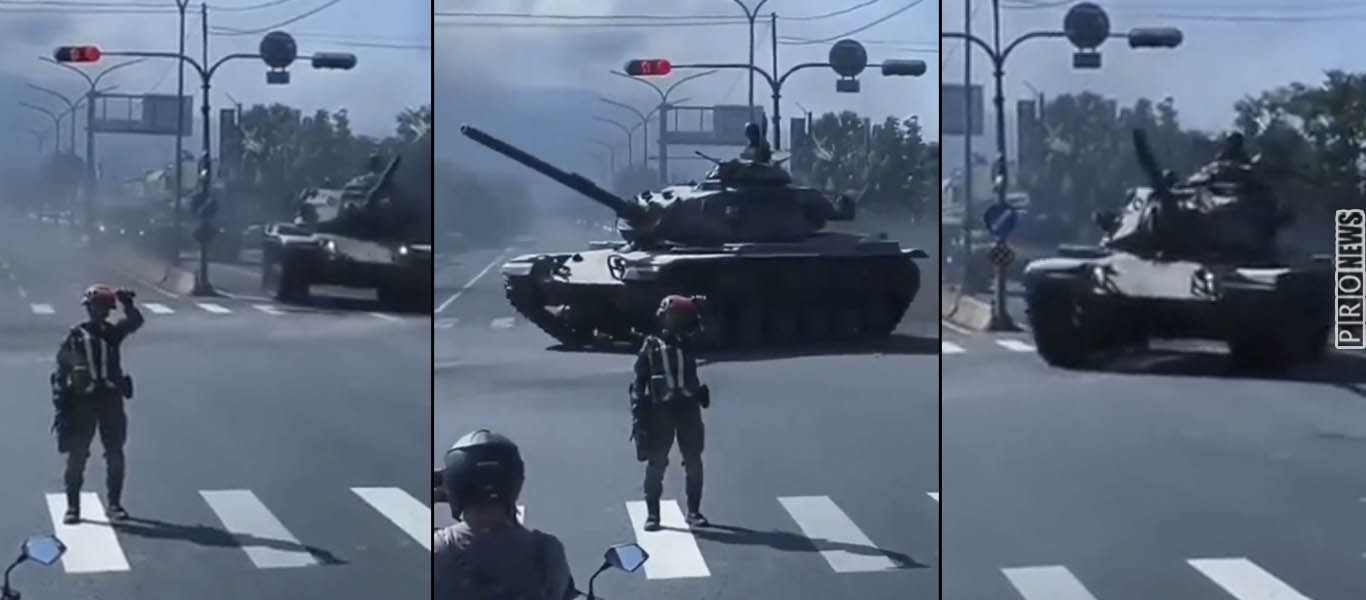 «Άδειασαν» τα στρατόπεδα: Με άρματα στους δρόμους «απαντά» η Ταϊβάν στις κινεζικές πυραυλικές ασκήσεις (βίντεο)