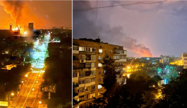 Ουκρανία: Τοξική αμμωνία εκλύεται από φλεγόμενο ζυθοποιείο στη Ντανιέτσκ που βομβαρδίστηκε από το Κίεβο