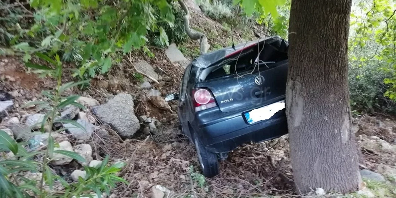 Κρήτη: Σοβαρό τροχαίο στο Ηράκλειο – Aυτοκίνητο έπεσε σε γκρεμό