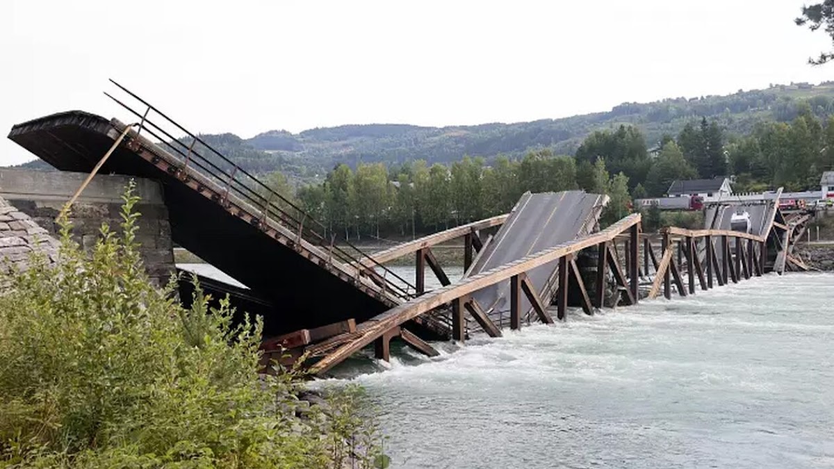 Νορβηγία: Γέφυρα κατέρρευσε την ώρα που περνούσαν οχήματα – Διασώθηκαν δύο οδηγοί