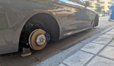 Θεσσαλονίκη: Κλοπή ακριβών ελαστικών και ζαντών από πολυτελή BMW – Στήριξαν το αυτοκίνητο πάνω σε ξύλα!