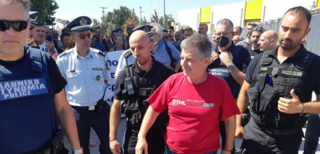 Θεσσαλονίκη: Συνελήφθη ο πρόεδρος του Σωματείου Εργαζομένων στη «Μαλαματίνα» – Με την κατηγορία της παράνομης βίας
