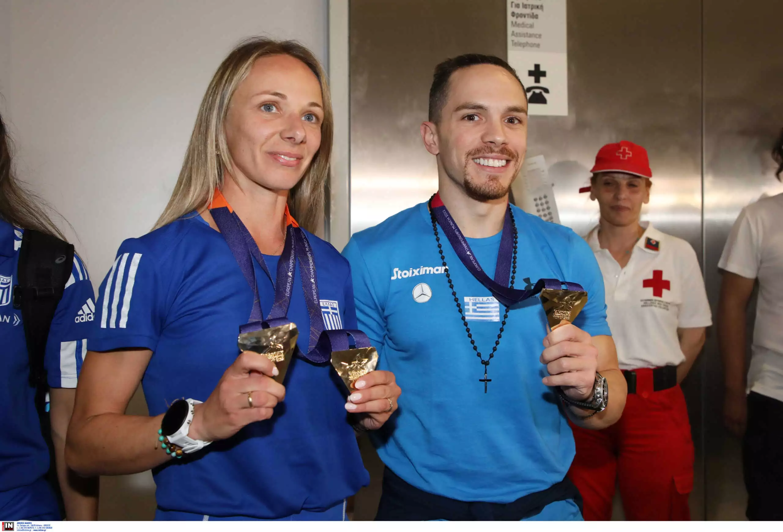 Επέστρεψαν στην Ελλάδα οι πρωταθλητές Ευρώπης Α.Ντρισμπιώτη και Λ.Πετρούνιας