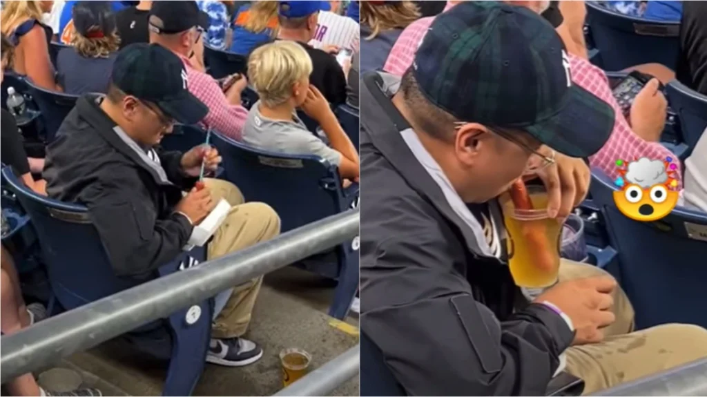 ΗΠΑ: Έκανε… καλαμάκι το λουκάνικο από το hot-dog για να πιει τη μπύρα του σε γήπεδο μπέιζμπολ