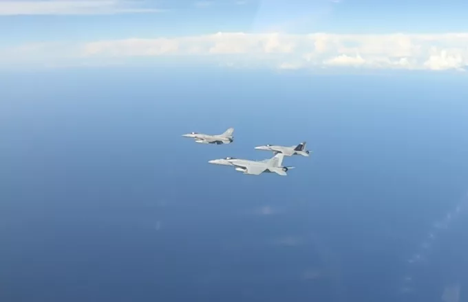 Δείτε εικόνες από τη συνεκπαίδευση ελληνικών F-16 με το αεροπλανοφόρο «USS HARRY S.TRUMAN» (φώτο)