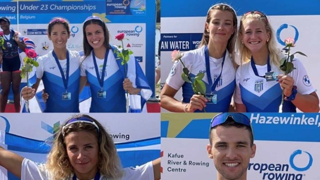 Τρία χρυσά και ένα ασημένιο μετάλλιο για την Ελλάδα στο Ευρωπαϊκό κωπηλασίας