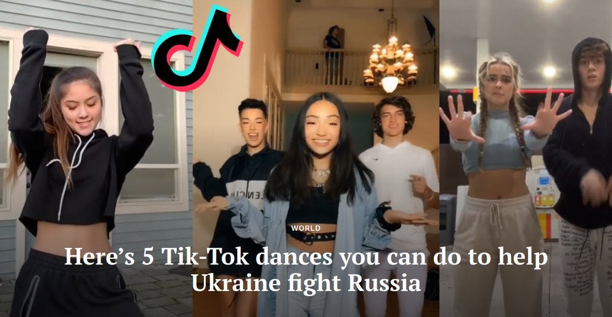 Το έχουν χάσει στην Δύση: 5 χορευτικά στο Tik Tok για να «βοηθηθεί» η Ουκρανία στον πόλεμο με την Ρωσία!
