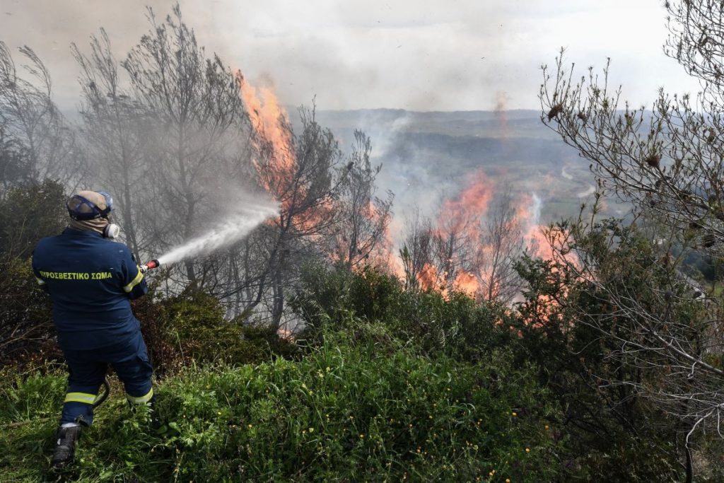 Ναυπακτία: Φωτιά στο χωριό Αφροξυλιά κοντά σε σπίτια (βίντεο) – Oριοθετήθηκε η πυρκαγιά (upd)