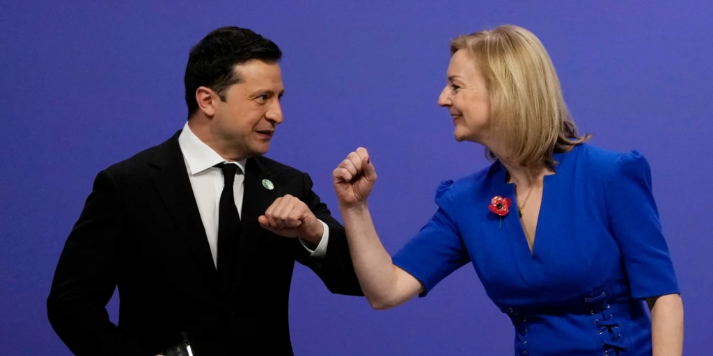 Το πρώτο τηλεφώνημα της Λιζ Τρας σε ξένο ηγέτη ήταν στον Ζελένσκι