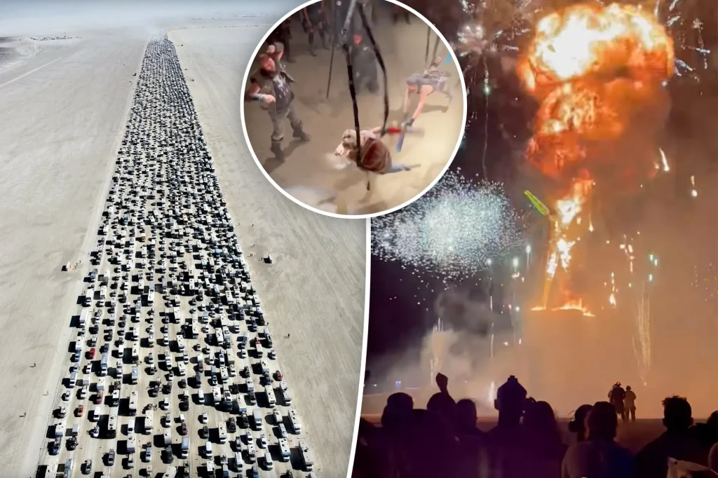 «Burning Man»: Ουρές χιλιομέτρων για το πιο «καυτό» φεστιβάλ της Β.Αμερικής (φώτο)
