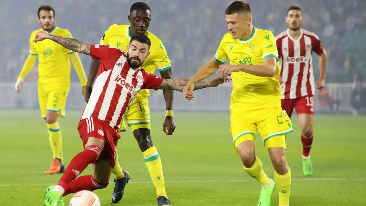 Ναντ – Ολυμπιακός 2-1: Με ήττα ξεκίνησαν στο Europa League οι Ερυθρόλευκοι