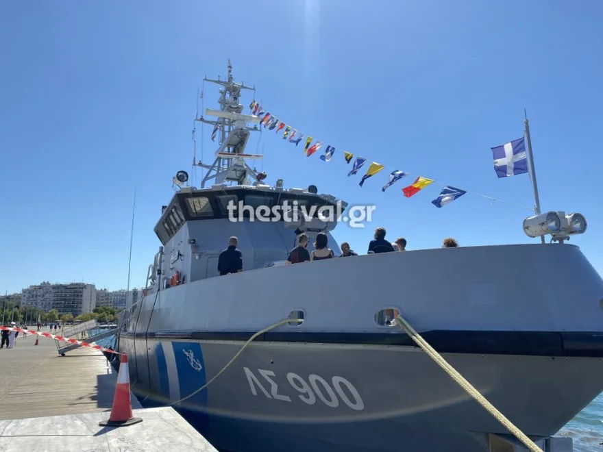 Θεσσαλονίκη: Εικόνες από το υπερσύγχρονο σκάφος του Λιμενικού «900 Μαρίνος Ζαμπάτης»