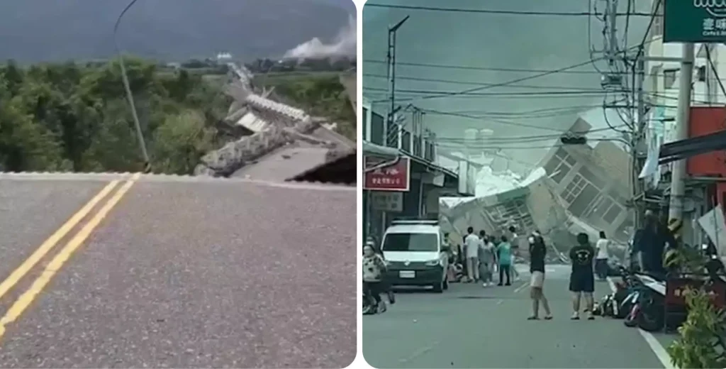 Σεισμός στη Ταϊβάν: Βίντεο από drone δείχνει γκρεμισμένη γέφυρα μετά τα 6,9 Ρίχτερ