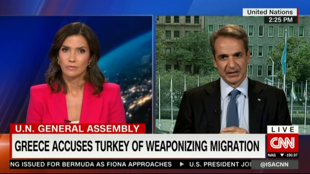 Κ.Μητσοτάκης στο CNN: «Fake news» από την Άγκυρα, έχουμε σώσει δεκάδες χιλιάδες μετανάστες