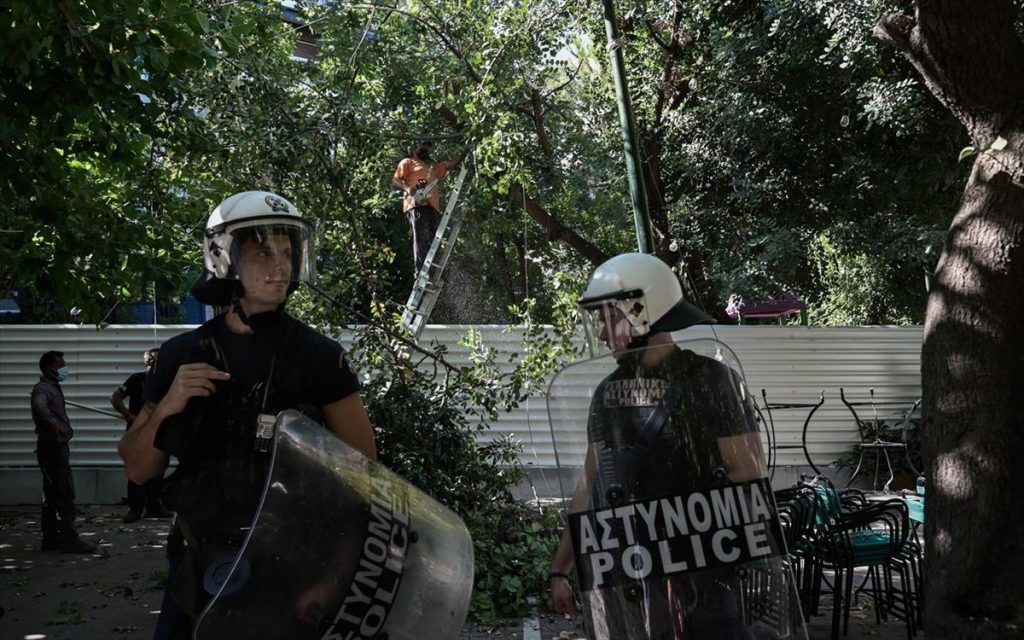 Ένταση & συλλήψεις στο εργοτάξιο του μετρό στα Εξάρχεια