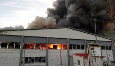 Βόλος: Πυρκαγιά σε εργοστάσιο στην ΒΙΠΕ – Στο  σημείο έσπευσαν έσπευσαν 36 πυροσβέστες με 12 οχήματα (βίντεο)