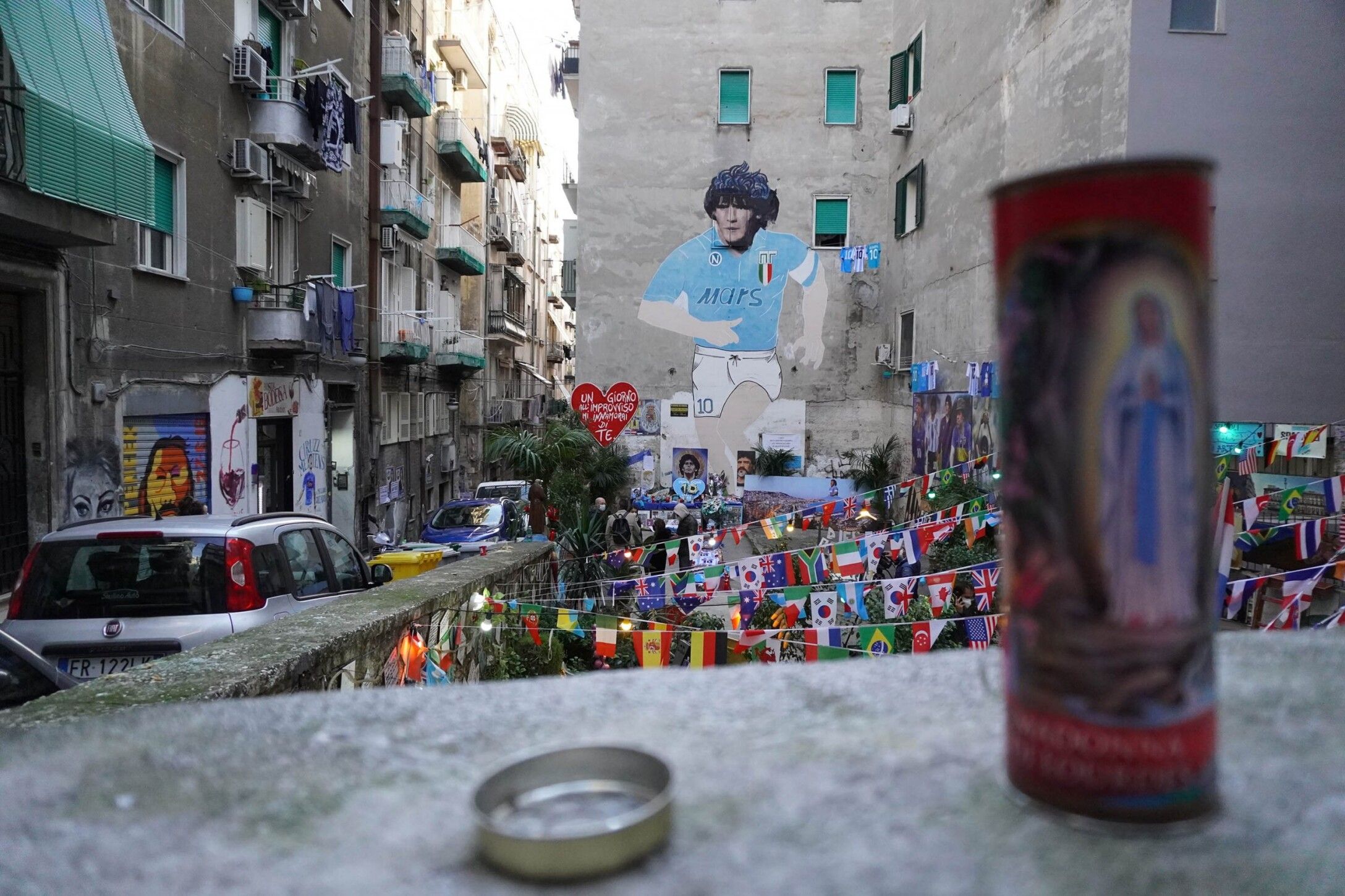 Ντιέγκο Μαραντόνα: Εξαιρετική τοιχογραφία προς τιμήν του Αργεντίνου «μάγου της μπάλας»