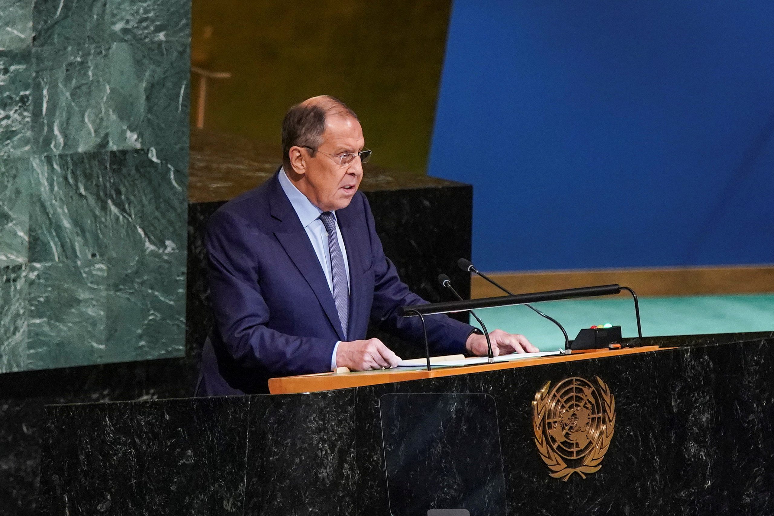 Σεργκέι Λαβρόφ στον ΟΗΕ: «Αυτό που διακυβεύεται σήμερα είναι το είδος της παγκόσμιας τάξης που θα επικρατήσει»