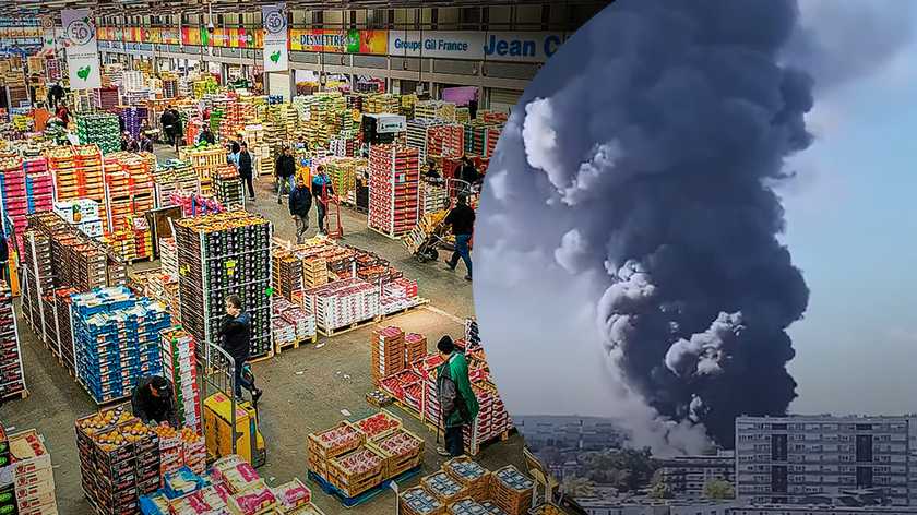 Φωτιά στο Παρίσι: Στις φλόγες η μεγαλύτερη αγορά τροφίμων του κόσμου «Rungis» (βίντεο)