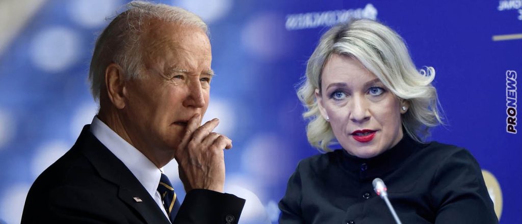 Μ.Ζαχάροβα σε Τζ.Μπάιντεν: «Να μας πεις εάν είσαι εσύ ο υπεύθυνος για την δολιοφθορά στον Nord Stream»