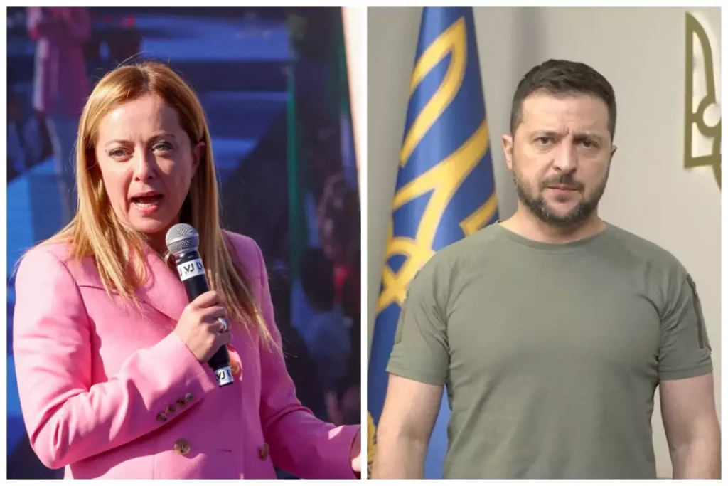 Πρόσκληση Β.Ζελένσκι στην Τζ.Μελόνι να επισκεφθεί το Κίεβο