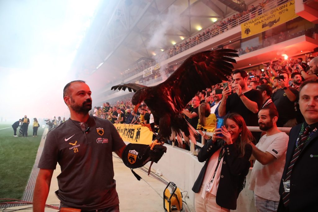 ΑΕΚ: Η πρώτη πτήση του «Οδυσσέα» στην «OPAP Arena» (φωτό)