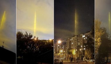 Ακτίνα από την γη «έσκισε» τον ουρανό στην ρωσική συνοριακή πόλη Μπέλγκοροντ 70 χλμ. από το Χάρκοβο