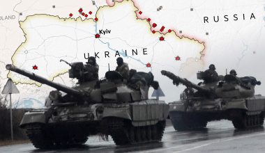 Λεπτομερής χάρτης απεικονίζει το ουκρανικό μέτωπο στο σύνολό του