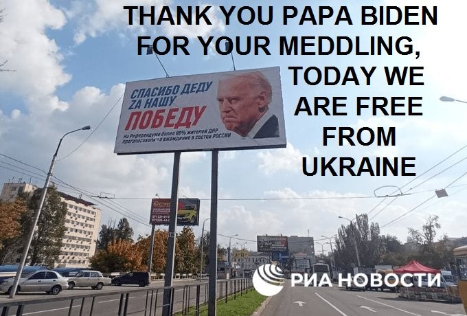 Οι Ρώσοι του Ντονιέτσκ ευχαριστούν τον Μπάιντεν γιατί με την πολιτική του… απελευθερώθηκαν!