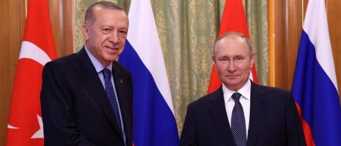 Συνάντηση Β.Πούτιν – Ρ.Τ.Ερντογάν: «Η Τουρκία αποτελεί ασφαλή οδό για την προμήθεια φυσικού αερίου»
