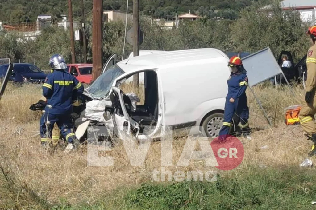 Εύβοια: Τροχαίο δυστύχημα με έναν νεκρό (φωτο)