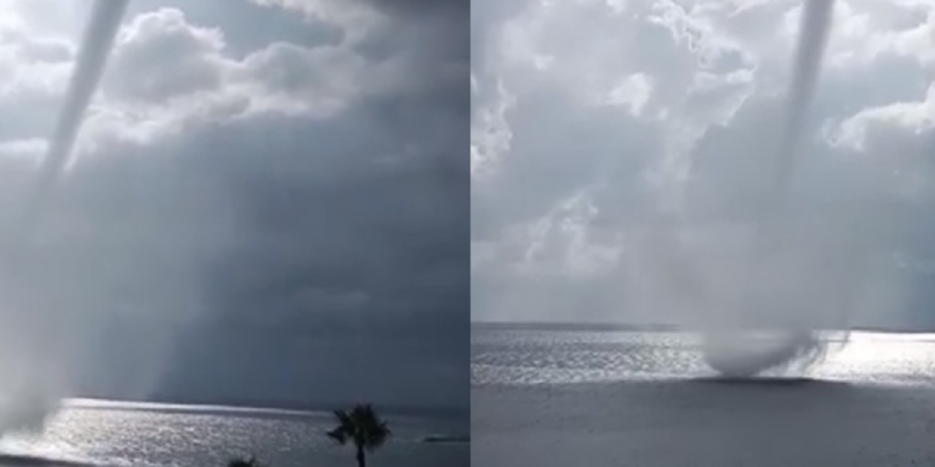 Κύπρος: Υδροστρόβιλος «χτυπά» παραλία της Αγίας Νάπας (βίντεο)