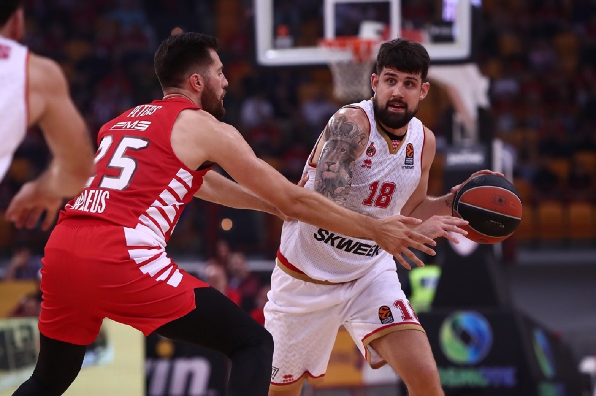 Euroleague: Πρώτη φετινή ήττα για τον Ολυμπιακό από τη Μονακό στο ΣΕΦ (76-81)