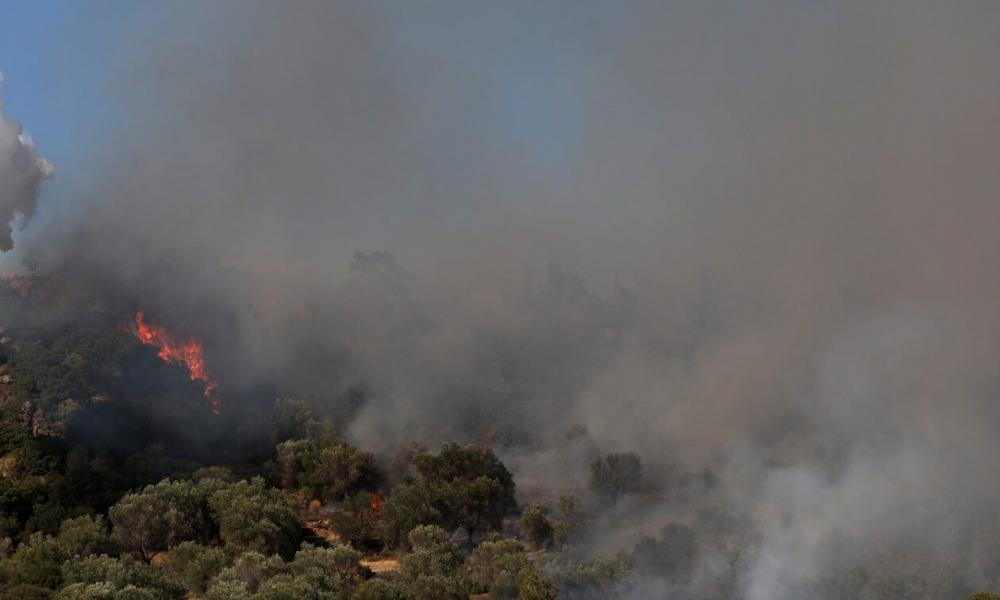Κρήτη: Φωτιά στο δάσος της Κέρης