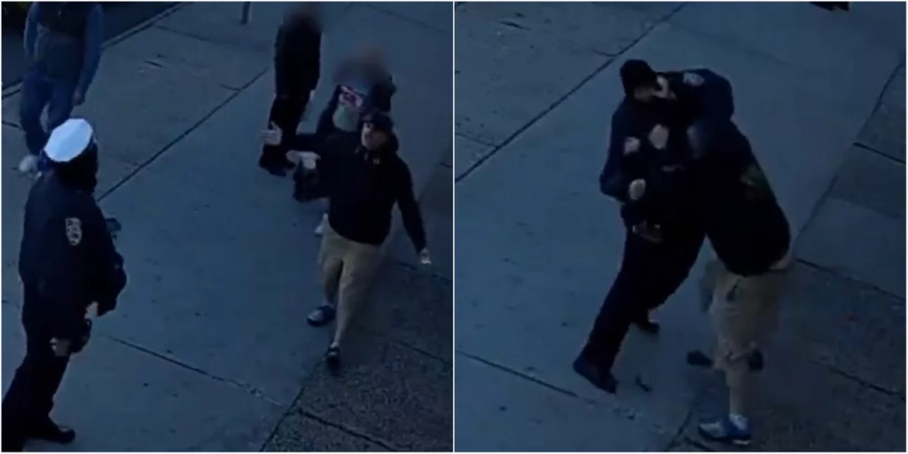Ν.Υόρκη: Αστυνομικός πιάστηκε στα χέρια με οδηγό για μία κλήση – Του έπεσε το παντελόνι (βίντεο)