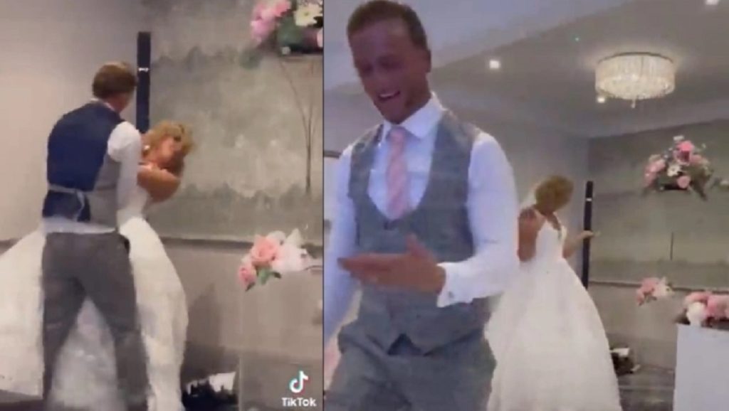 Επικό σκηνικό σε γάμο: Γαμπρός πέταξε τούρτα στη νύφη και μετά έφυγε… κύριος (βίντεο)