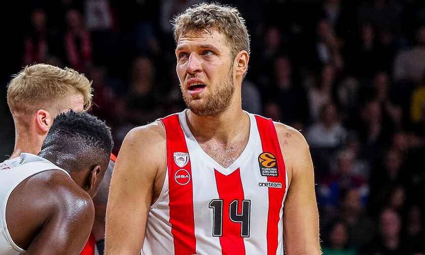 Euroleague: Ο Σάσα Βεζένκοφ του Ολυμπιακού αναδείχθηκε MVP της 8ης αγωνιστικής (βίντεο)