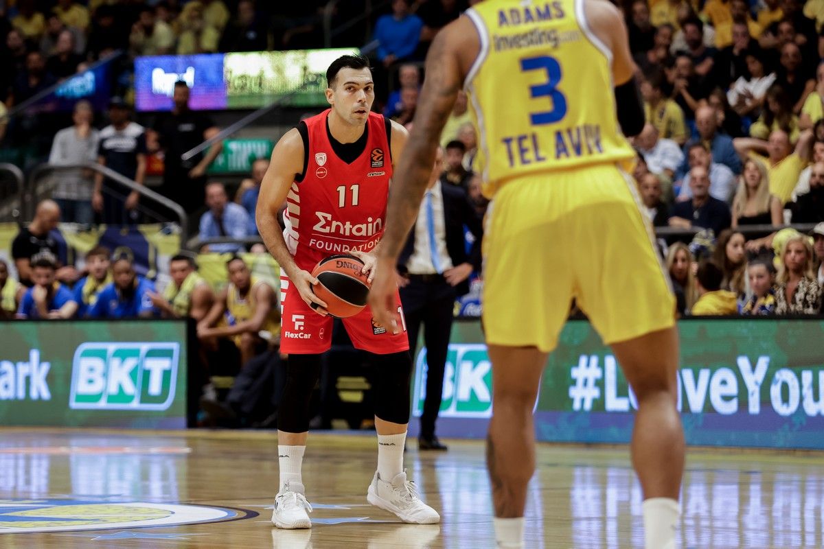 Euroleague: «Λύγισε» στο φινάλε ο Ολυμπιακός από τη Μακάμπι Τελ Αβίβ (90-84)
