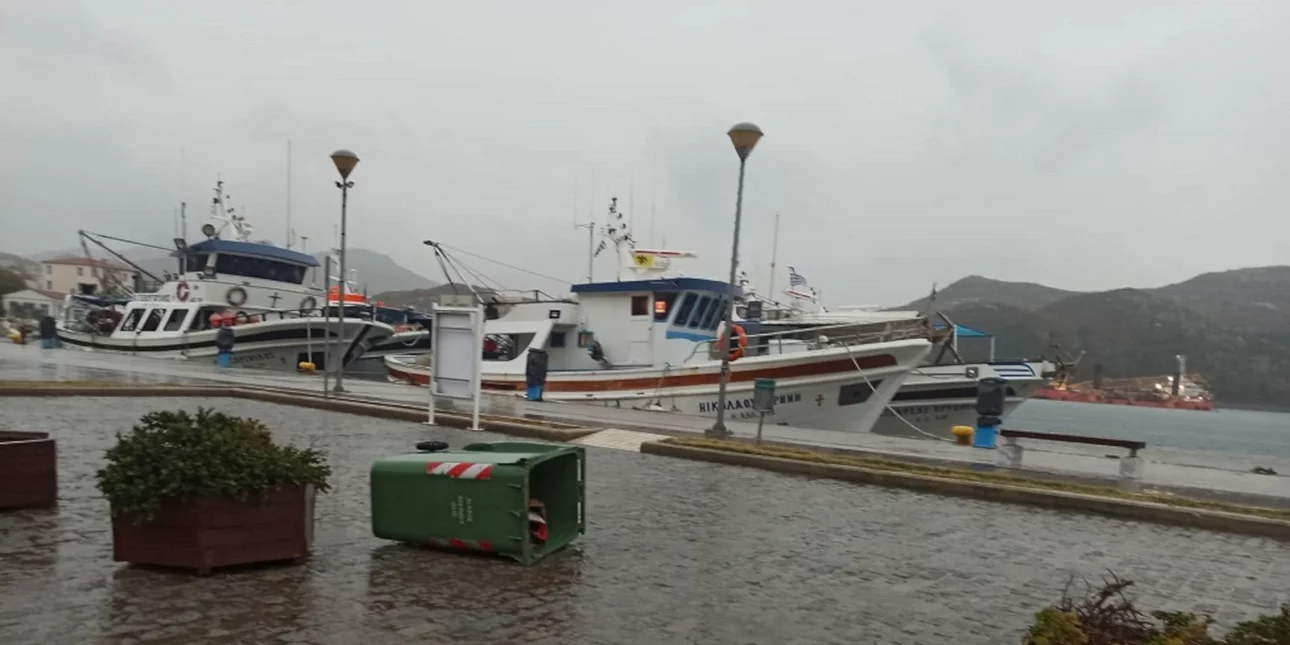 Κακοκαιρία «Ariel»: Μήνυμα από το 112 στους κατοίκους της Λήμνου (φωτό-βίντεο)