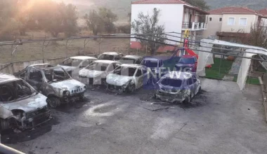 Λέσβος: Μια προσαγωγή για τον εμπρησμό 13 αυτοκινήτων στην Άναξο