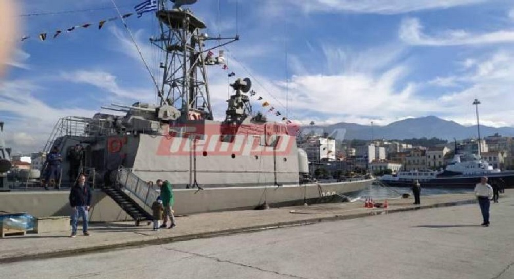 Στην Πάτρα η πυραυλάκατος «Υποπλοίαρχος Ντεγιάννης» (φωτό)