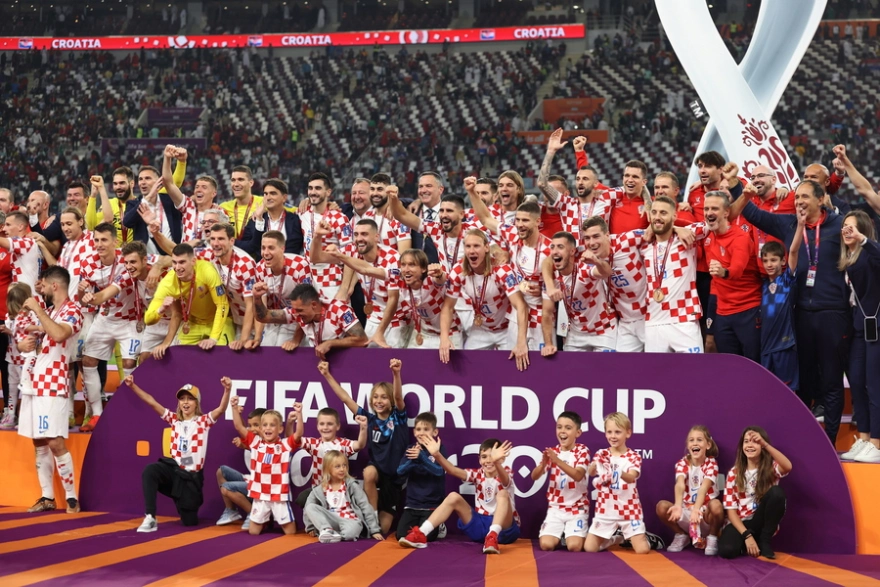 Μουντιάλ 2022: Η απονομή στους Κροάτες μετά το τελευταίο παιχνίδι του Μόντριτς