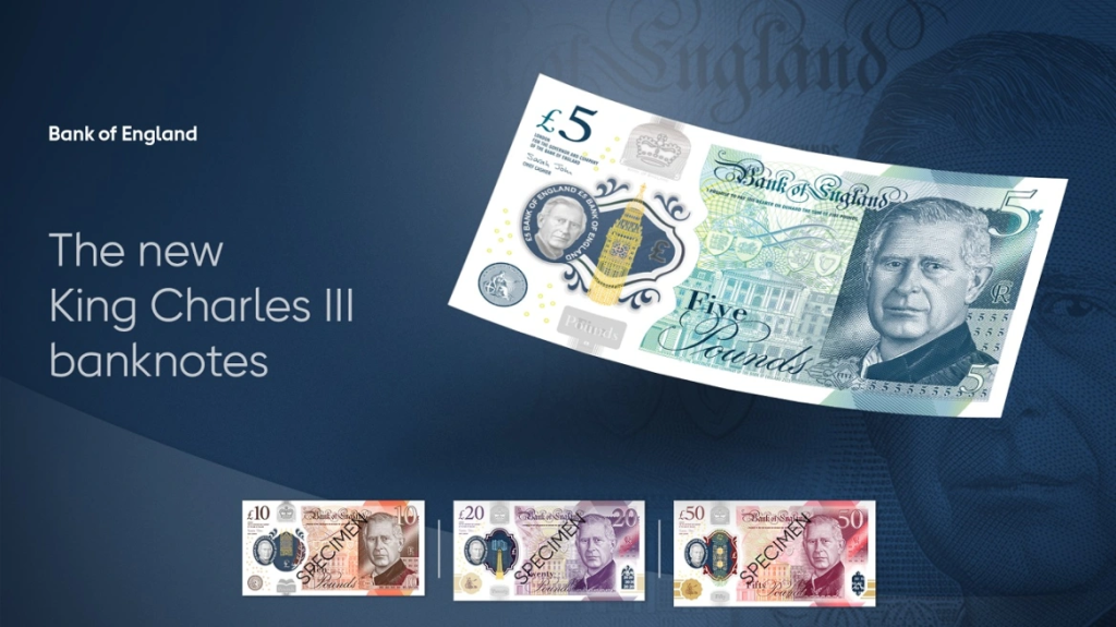 Η Τράπεζα της Αγγλίας αποκάλυψε τα νέα χαρτονομίσματα με το πορτρέτο του βασιλιά Κάρολου (φώτο)