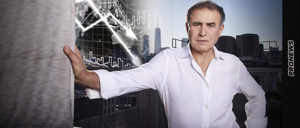 Ν.Ρουμπινί: «Η παγκόσμια οικονομία μοιάζει με τρένο που συντρίβεται σε αργή κίνηση – Δεν θέλω να σας προκαλέσω κατάθλιψη»