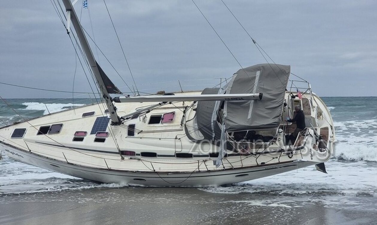 Χανιά: Μυστήριο με ακυβέρνητο ιστιοφόρο που «βγήκε» σε παραλία
