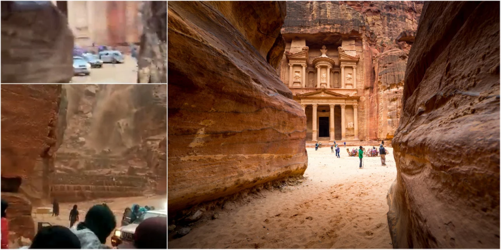 Ιορδανία: Πλημμύρισε η αρχαία πόλη της Πέτρας – Απομακρύνθηκαν 1.700 τουρίστες (φώτο-βίντεο)