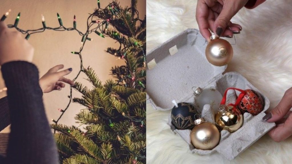 Με αυτά τα έξυπνα κόλπα θα ξεστολίσετε το χριστουγεννιάτικο δέντρο – Πως να αποθηκεύσετε τα στολίδια (βίντεο)
