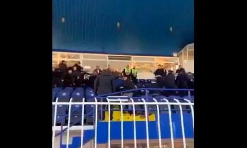 Ατρόμητος – Ιωνικός: Βίντεο από τα σοβαρά επεισόδια στις κερκίδες των επισήμων