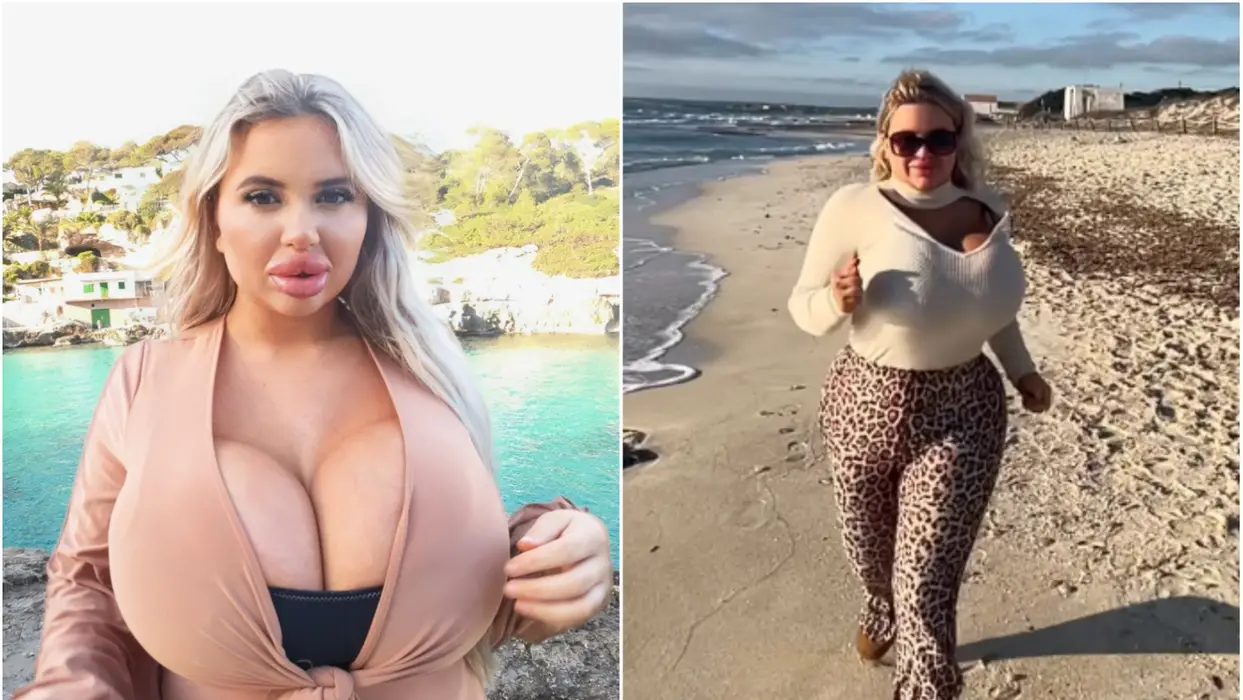 Μοντέλο του OnlyFans με το «μεγαλύτερο στήθος της Αυστρίας» ξαναγυρίζει τη γνωστή σκηνή από το Baywatch (βίντεο)